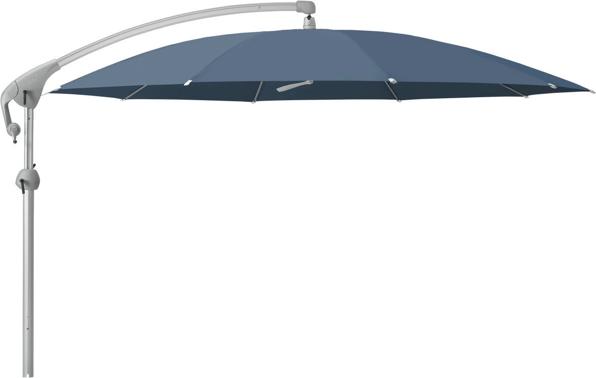Glatz Parasol PENDALEX P+ rond Cat.5 600 Wave Alu naturel eloxe