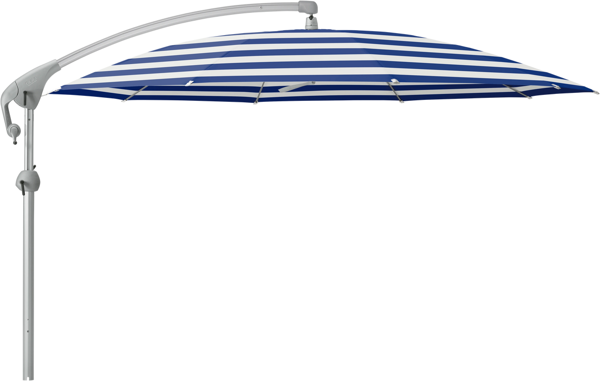 Glatz Parasol PENDALEX P+ rond Cat.5 602 Blue Stripe Alu naturel eloxe