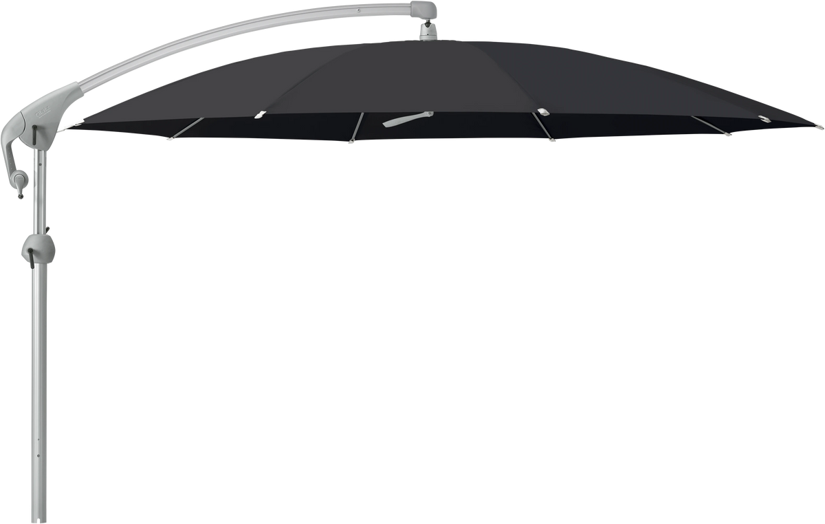 Glatz Parasol PENDALEX P+ rond Cat.5 615 Black Alu naturel eloxe