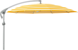 Glatz Parasol PENDALEX P+ rond Cat.5 624 Yellow Stripe Alu naturel eloxe