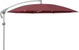 Glatz Parasol PENDALEX P+ rond Cat.5 644 Merlot Alu naturel eloxe