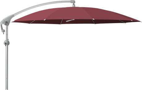Glatz Parasol PENDALEX P+ rond Cat.5 644 Merlot Alu naturel eloxe