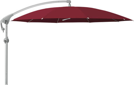 Glatz Parasol PENDALEX P+ rond Cat.5 645 Burgundy Alu naturel eloxe