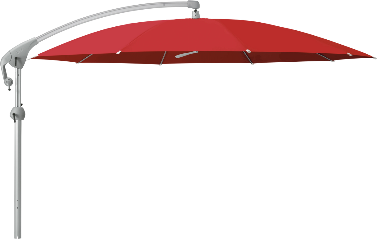 Glatz Parasol PENDALEX P+ rond Cat.5 801 Campari Alu naturel eloxe