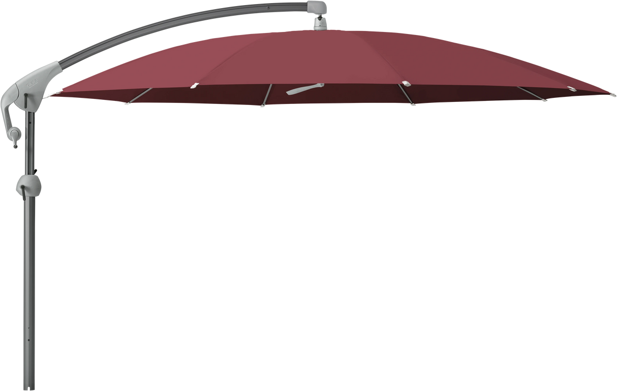 Glatz Parasol PENDALEX P+ rond Cat.5 644 Merlot Alu anthracite laque
