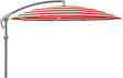 Glatz Parasol PENDALEX P+ rond Cat.5 800 Red Stripe Alu anthracite laque
