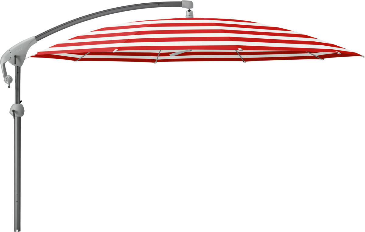 Glatz Parasol PENDALEX P+ rond Cat.5 800 Red Stripe Alu anthracite laque