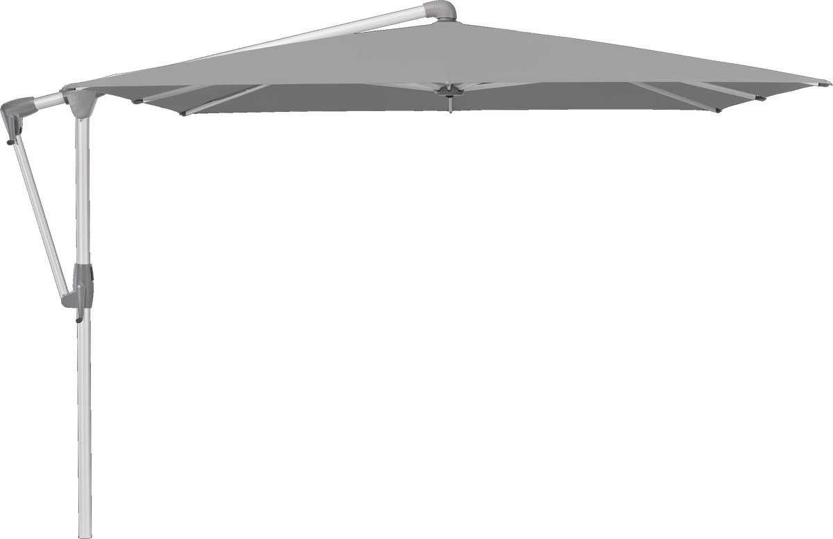 Glatz Parasol SUNWING Casa carre Cat.5 509 Slate Alu naturel anodise