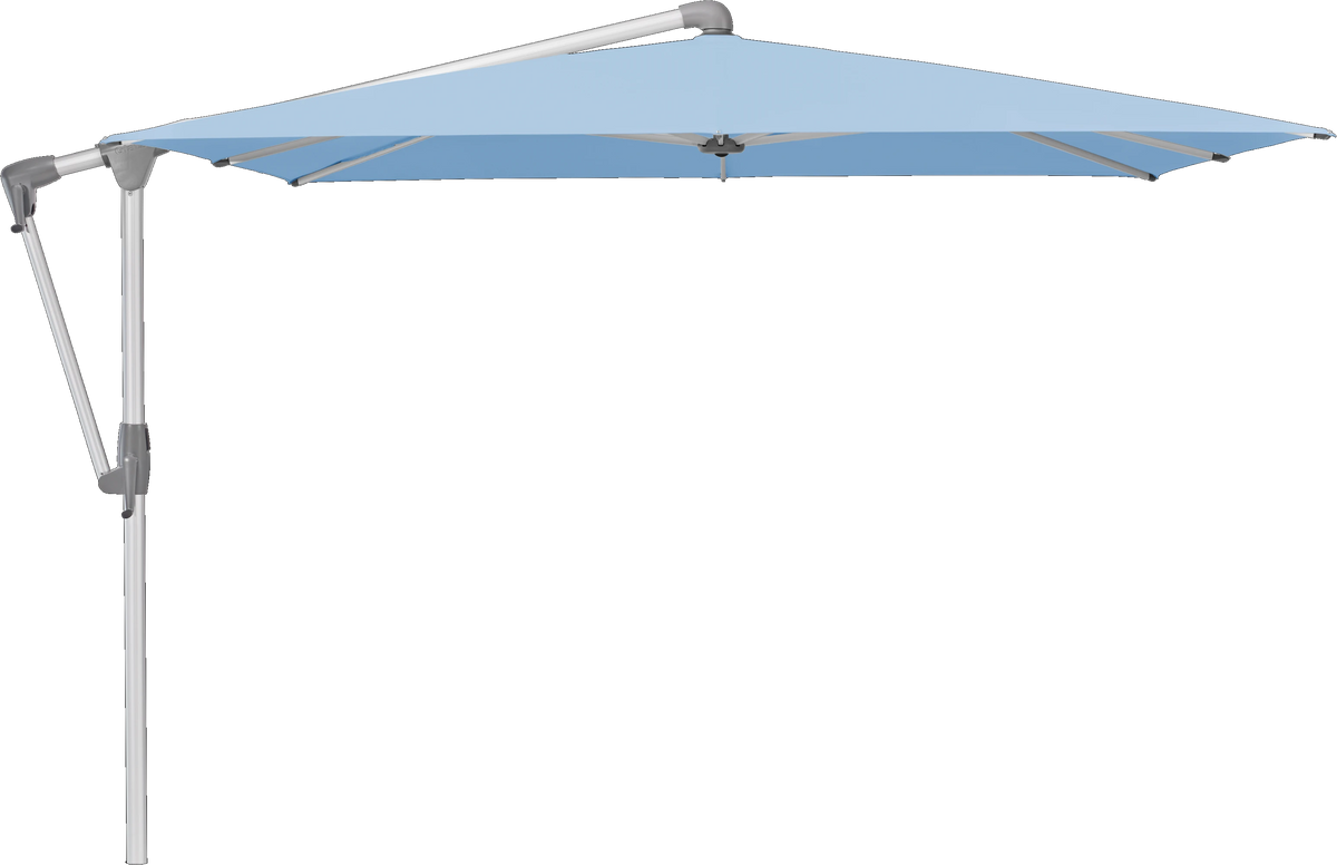 Glatz Parasol SUNWING Casa carre Cat.5 515 Cloud Alu naturel anodise