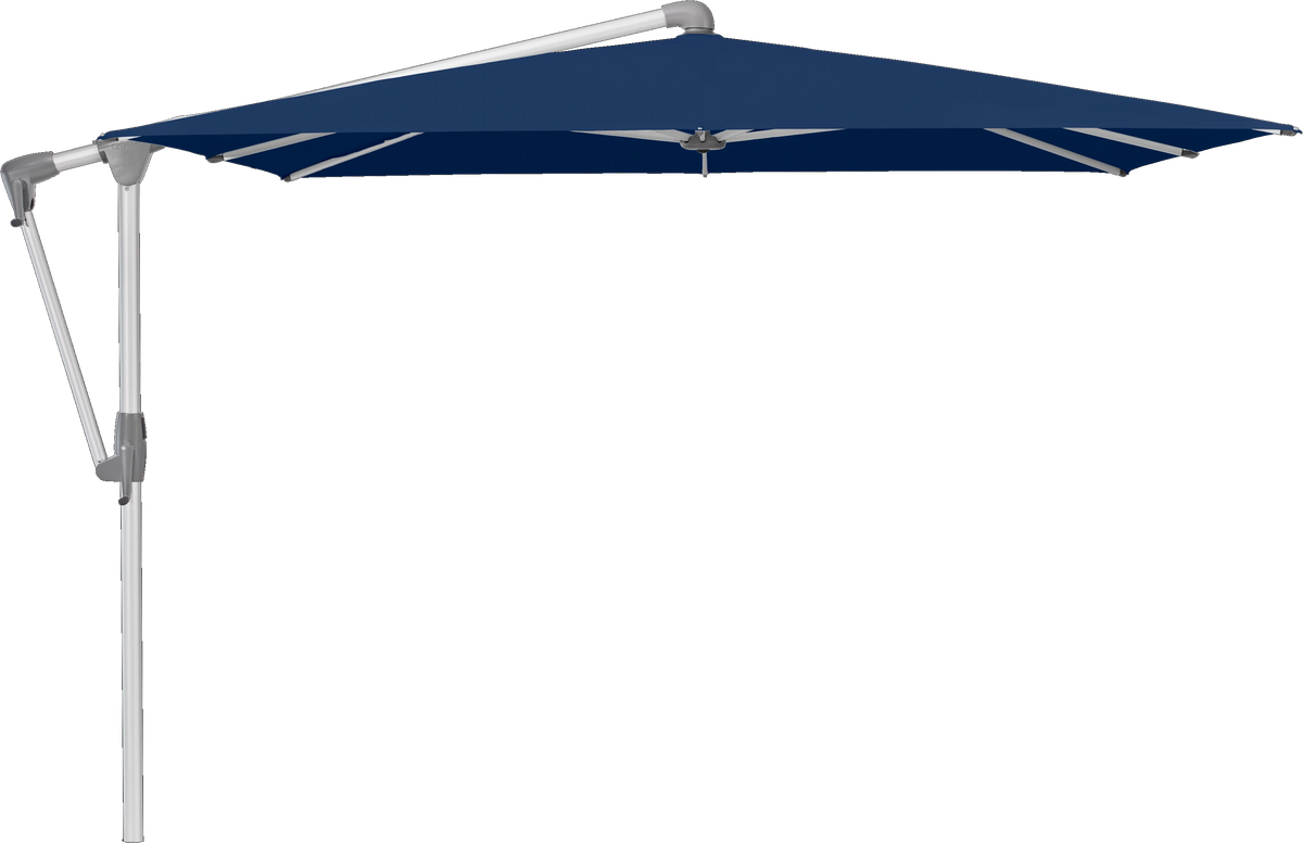 Glatz Parasol SUNWING Casa carre Cat.5 530 Atlantic Alu naturel anodise