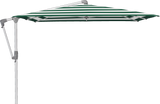 Glatz Parasol SUNWING Casa carre Cat.5 589 Green Stripe Alu naturel anodise