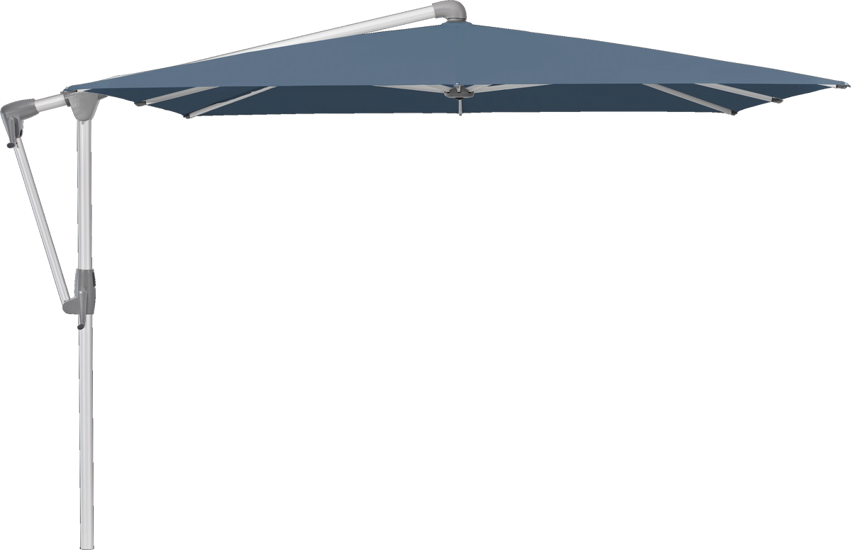 Glatz Parasol SUNWING Casa carre Cat.5 600 Wave Alu naturel anodise