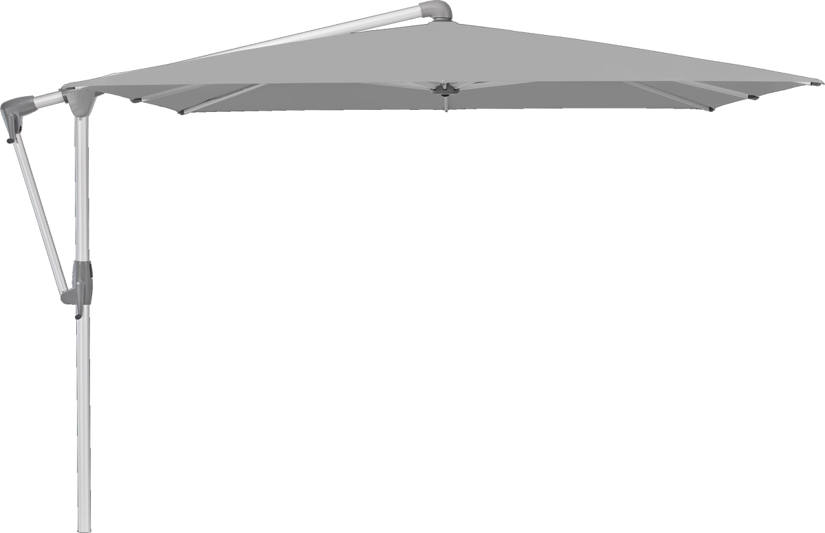 Glatz Parasol SUNWING Casa carre Cat.5 652 Silver Alu naturel anodise