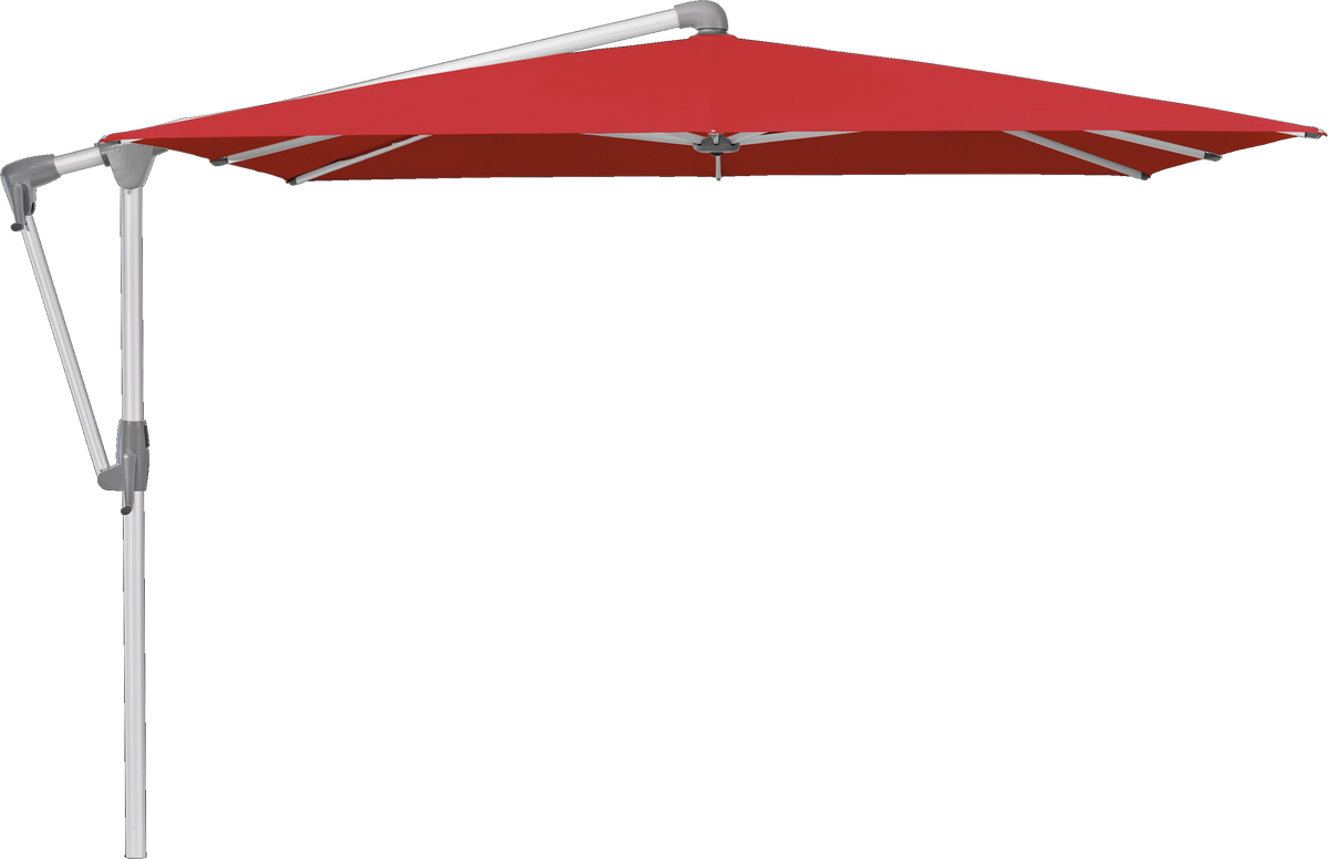 Glatz Parasol SUNWING Casa carre Cat.5 801 Campari Alu naturel anodise