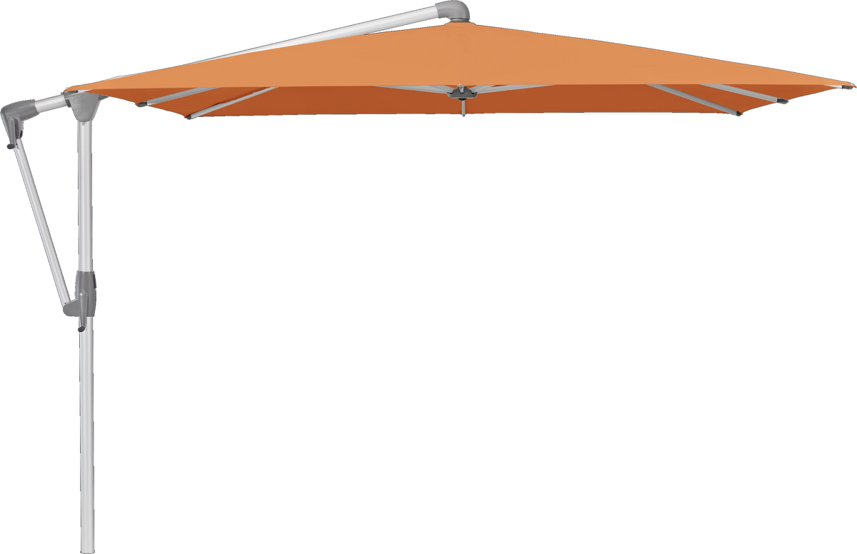 Glatz Parasol SUNWING Casa carre Cat.5 802 Sienna Alu naturel anodise