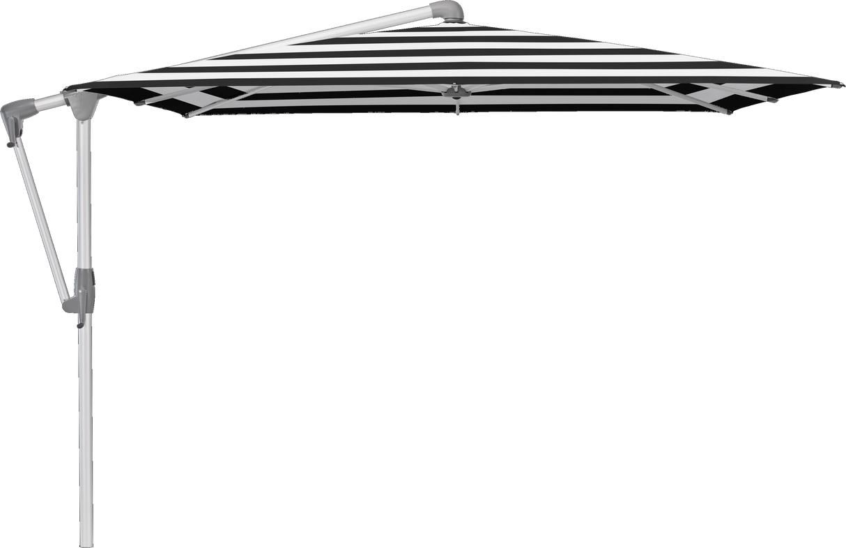 Glatz Parasol SUNWING Casa carre Cat.5 810 Black Stripe Alu naturel anodise