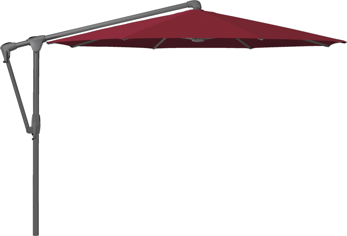 Glatz Parasol SUNWING Casa carre Cat.5 645 Burgundy Alu laque anthracite