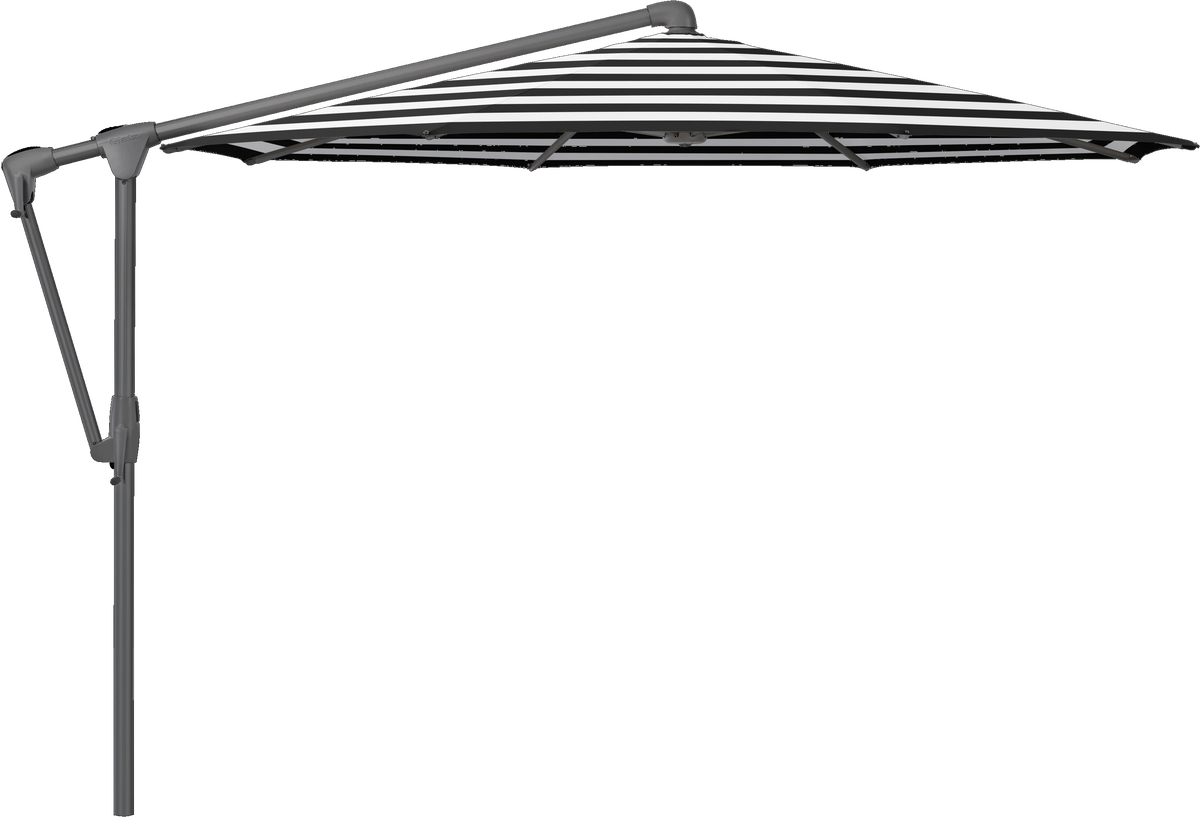 Glatz Parasol SUNWING Casa carre Cat.5 810 Black Stripe Alu laque anthracite