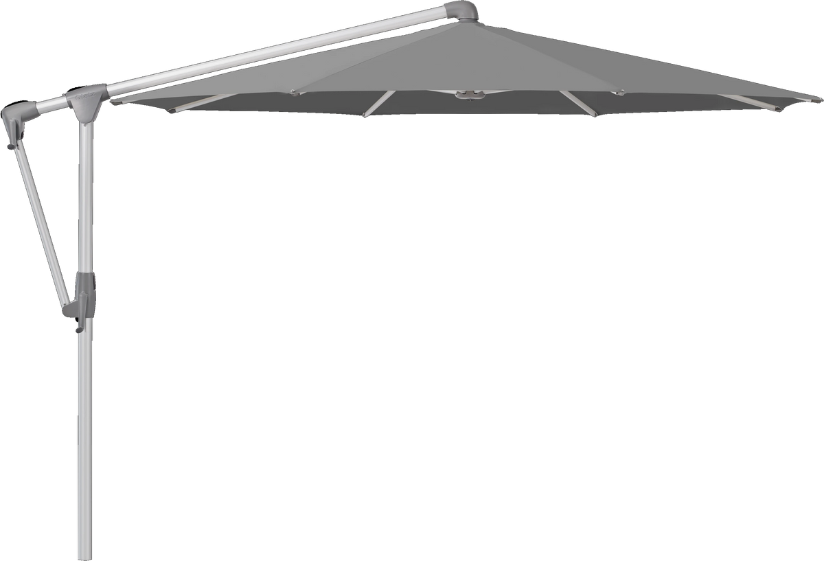 Glatz Parasol SUNWING Casa rond Cat.5 502 Thunder Alu naturel anodise