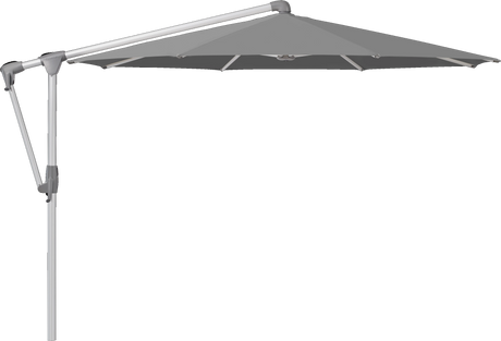 Glatz Parasol SUNWING Casa rond Cat.5 502 Thunder Alu naturel anodise