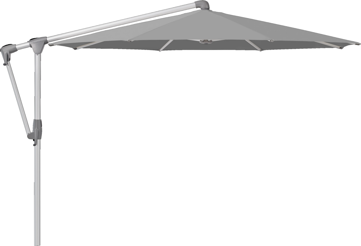 Glatz Parasol SUNWING Casa rond Cat.5 509 Slate Alu naturel anodise