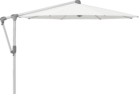 Glatz Parasol SUNWING Casa rond Cat.5 510 White Alu naturel anodise