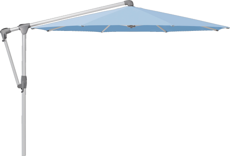 Glatz Parasol SUNWING Casa rond Cat.5 515 Cloud Alu naturel anodise