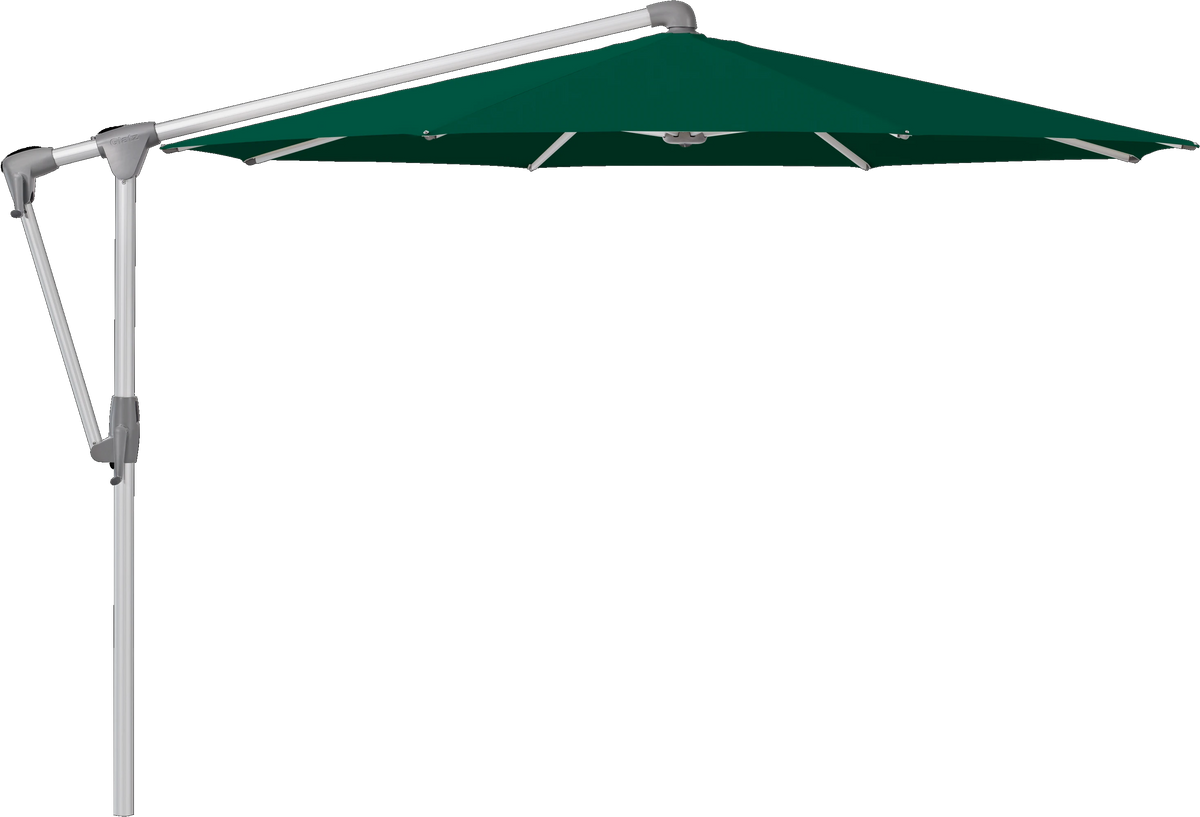Glatz Parasol SUNWING Casa rond Cat.5 521 Aloe Alu naturel anodise