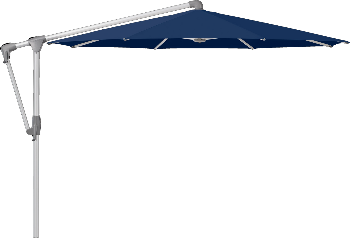 Glatz Parasol SUNWING Casa rond Cat.5 530 Atlantic Alu naturel anodise