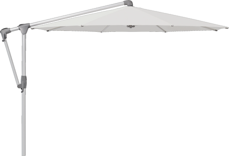 Glatz Parasol SUNWING Casa rond Cat.5 556 Alabaster Alu naturel anodise
