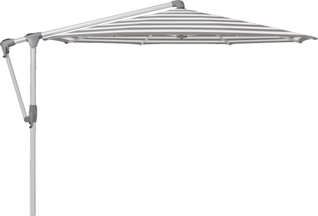 Glatz Parasol SUNWING Casa rond Cat.5 570 Steel Stripe Alu naturel anodise