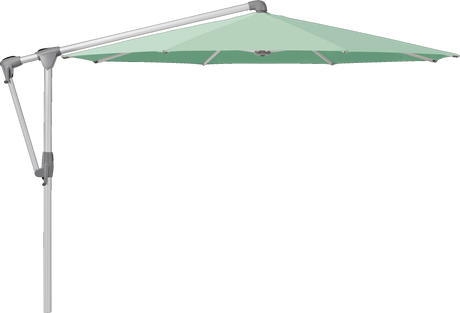 Glatz Parasol SUNWING Casa rond Cat.5 581 Jade Alu naturel anodise