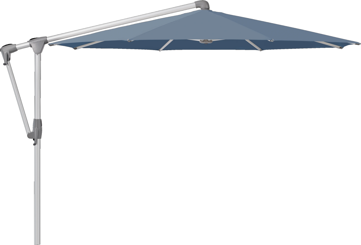 Glatz Parasol SUNWING Casa rond Cat.5 601 Waterfall Alu naturel anodise