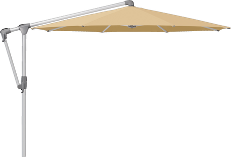 Glatz Parasol SUNWING Casa rond Cat.5 604 Cereal Alu naturel anodise