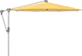 Glatz Parasol SUNWING Casa rond Cat.5 624 Yellow Stripe Alu naturel anodise