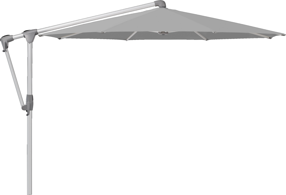 Glatz Parasol SUNWING Casa rond Cat.5 652 Silver Alu naturel anodise
