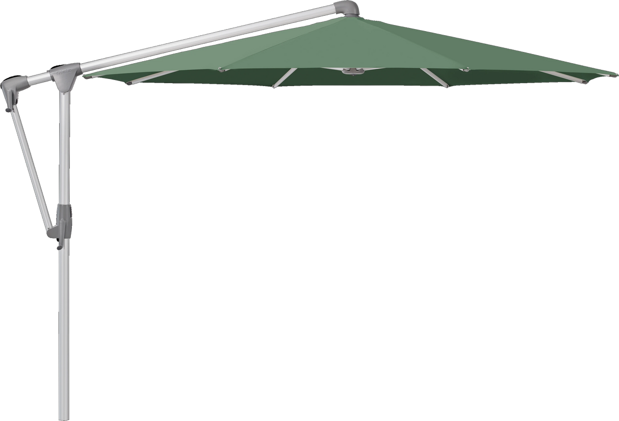 Glatz Parasol SUNWING Casa rond Cat.5 677 Nile Alu naturel anodise