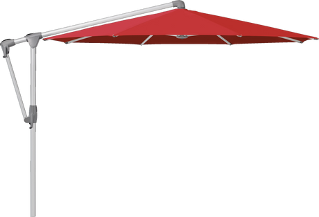 Glatz Parasol SUNWING Casa rond Cat.5 801 Campari Alu naturel anodise