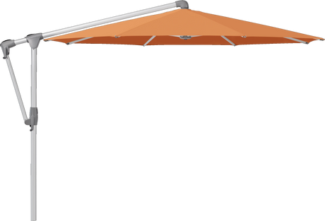 Glatz Parasol SUNWING Casa rond Cat.5 802 Sienna Alu naturel anodise