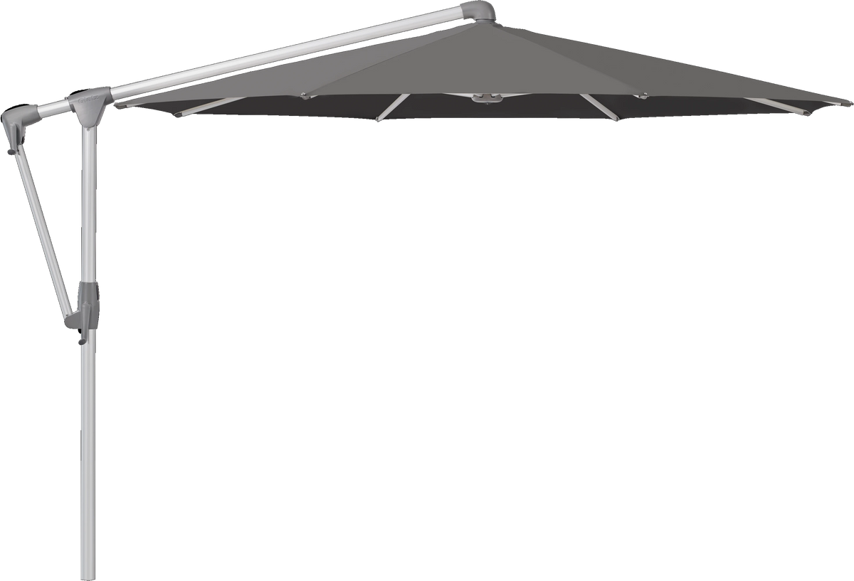 Glatz Parasol SUNWING Casa rond Cat.5 807 Lava Alu naturel anodise