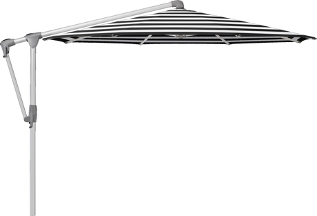 Glatz Parasol SUNWING Casa rond Cat.5 810 Black Stripe Alu naturel anodise