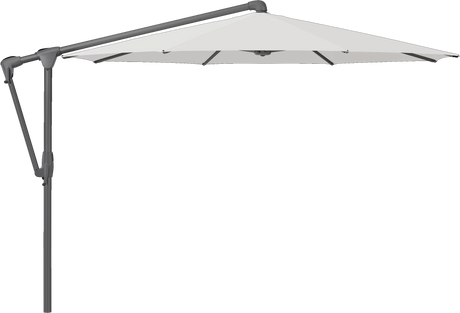 Glatz Parasol SUNWING Casa rond Cat.5 556 Alabaster Alu laque anthracite