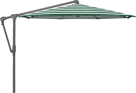 Glatz Parasol SUNWING Casa rond Cat.5 589 Green Stripe Alu laque anthracite