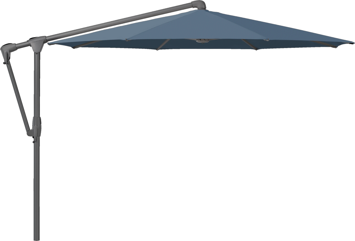 Glatz Parasol SUNWING Casa rond Cat.5 600 Wave Alu laque anthracite