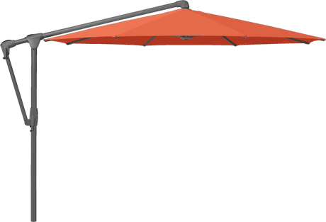 Glatz Parasol SUNWING Casa rond Cat.5 660 Papaya Alu laque anthracite