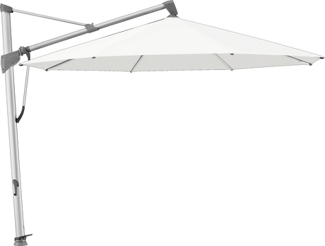 Glatz Parasol SOMBRANO® S+ rond 510 White Alu naturel eloxé