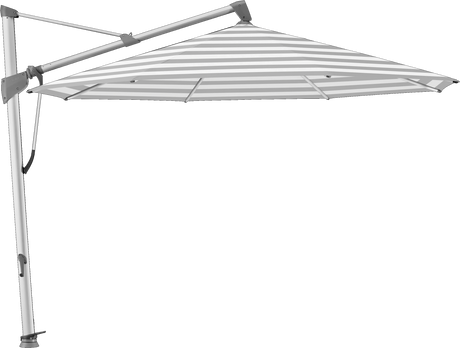 Glatz Parasol SOMBRANO® S+ rond 555 Grey Stripe Alu naturel eloxé