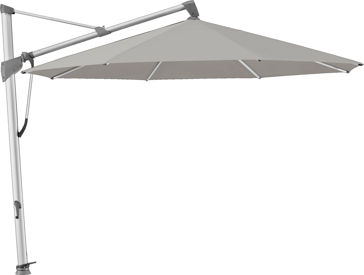 Glatz Parasol SOMBRANO® S+ rond 558 Steel Alu naturel eloxé