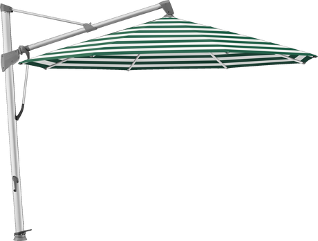 Glatz Parasol SOMBRANO® S+ rond 589 Green Stripe Alu naturel eloxé