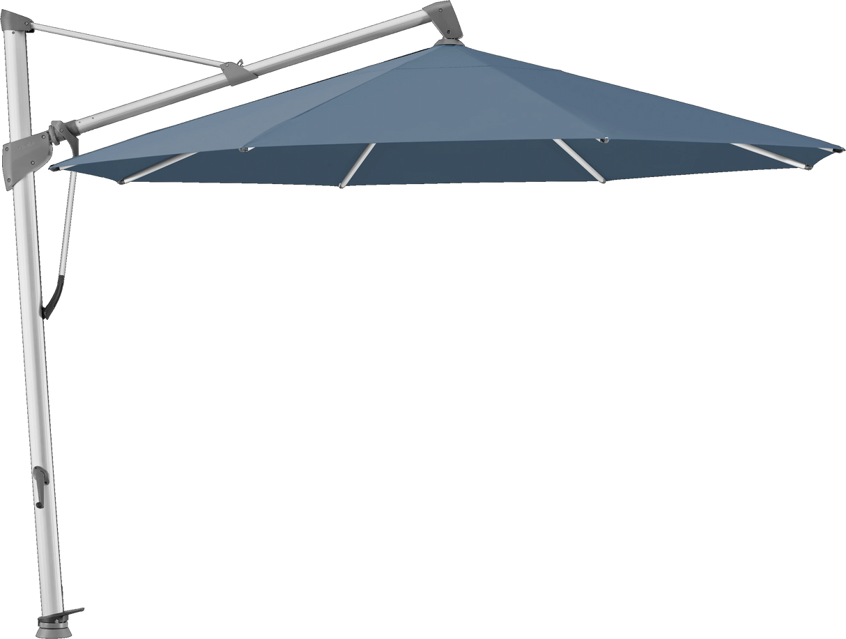 Glatz Parasol SOMBRANO® S+ rond 600 Wave Alu naturel eloxé